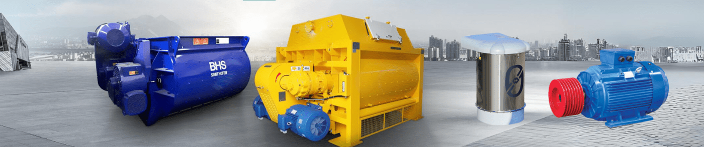 thiết bị trạm trộn và phụ tùng cối trộn